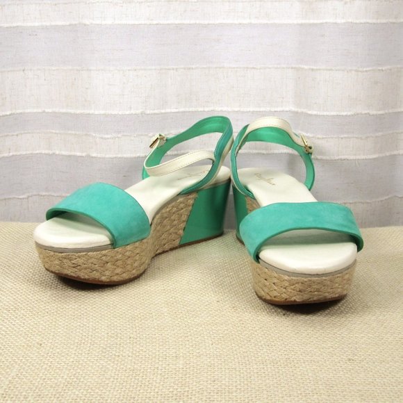 Cole Haan Arden Platform Espadrille Platform Sandal in Green Thumb - 6.5 - Picture 1 of 14